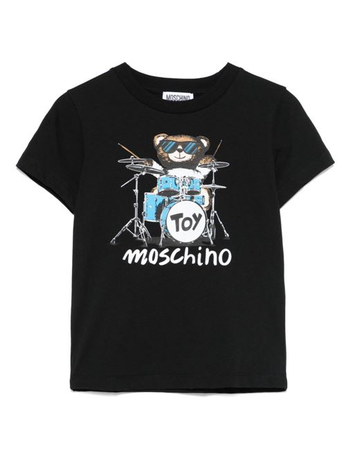 T-shirt bambino maniche corte MOSCHINO KID-TEEN | H8M04KLAA2360100